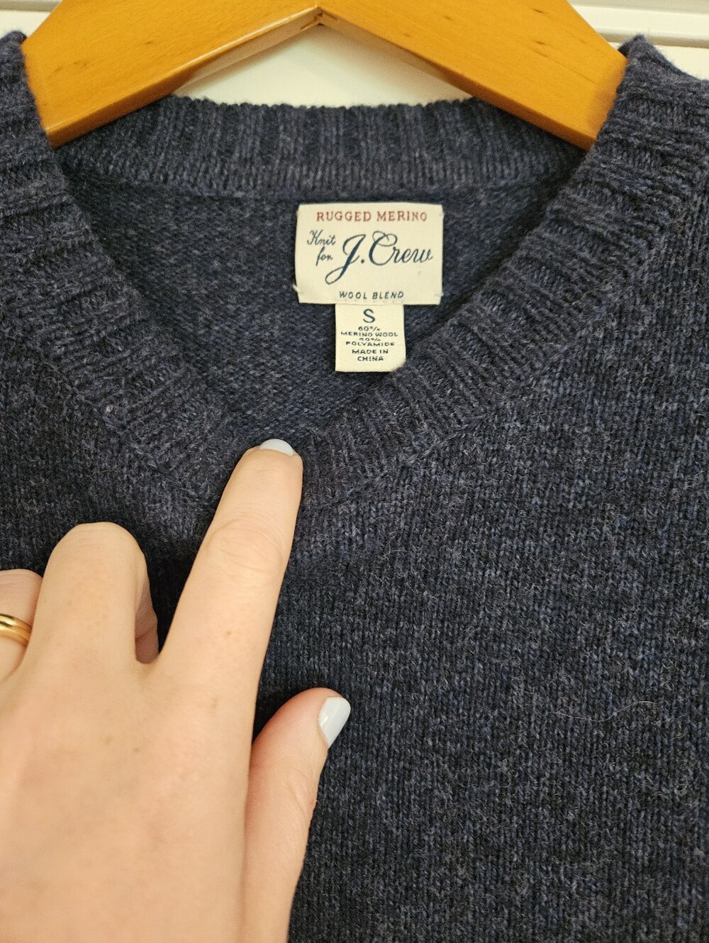 J. Crew Navy Rugged Merino Wool-blend - Picture 9 of 10